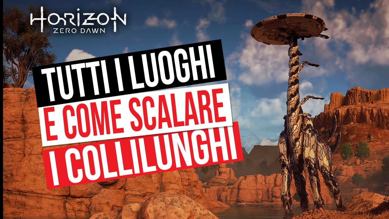 Horizon Zero Dawn - Override su tutti i Collilunghi - Guida Trofei / Obiettivi