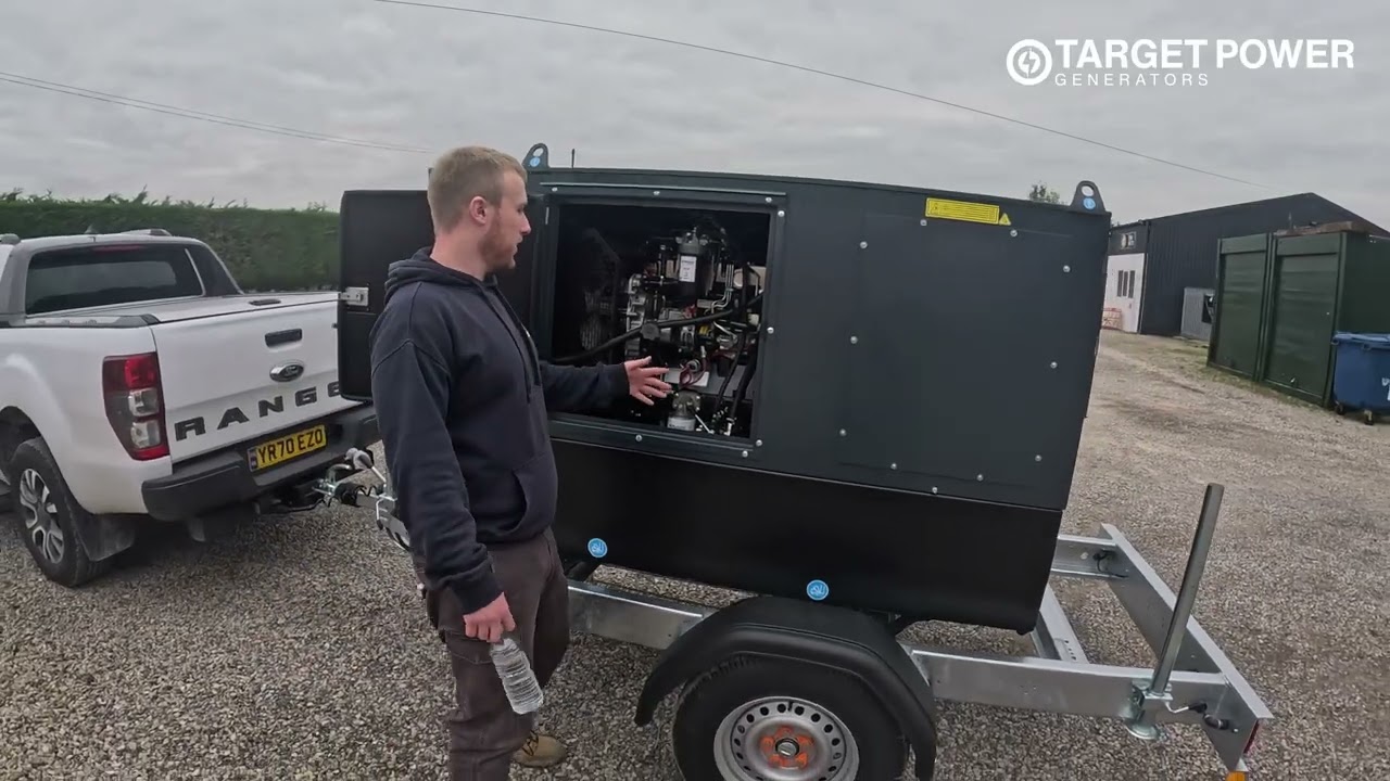 "Its time to do a video" FE66-P-PA-PRO 60kVA Perkins Trailer Generator | Vlog with Samuel & Daniel