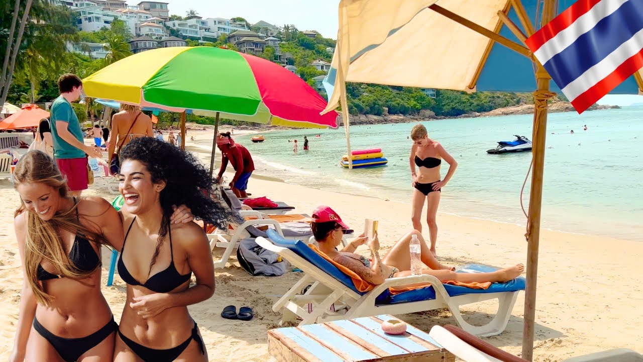 Koh Samui Thailand Thongson Bay Beach Bophut Walking Tour 2025