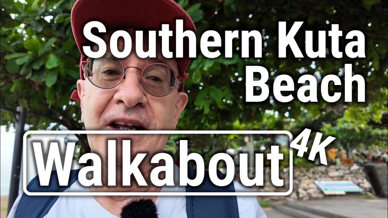 Bali Beach Walkabout from Kuta Beach towards Pantai Jerman. 4K