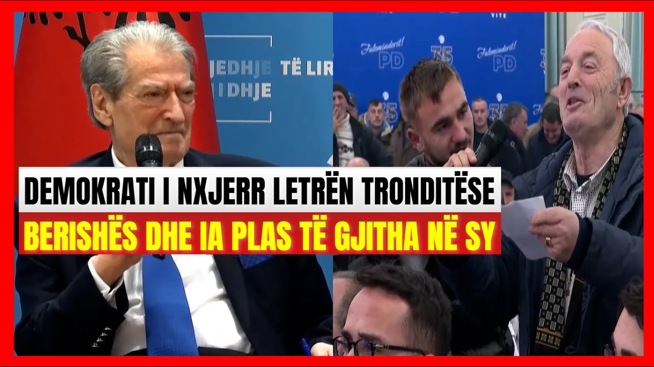 Demokrati nxjerr letrën dhe trondit Berishën-E gjithë salla ngrihet në këmbë