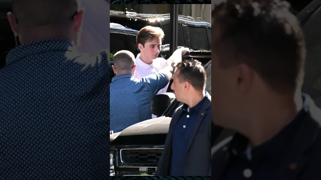 Barron Trump 1st Day of College at NYU Stern School of Business