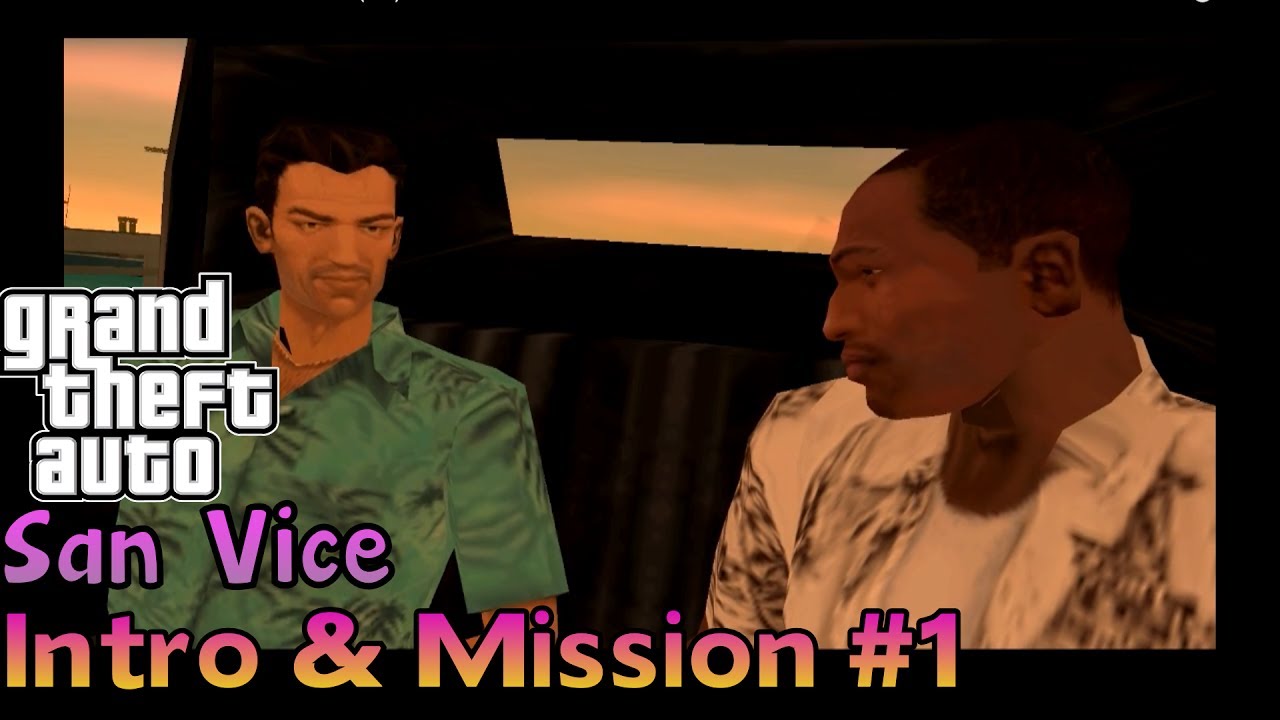 GTA San Vice - Intro & Mission #1 Rollin Rockets