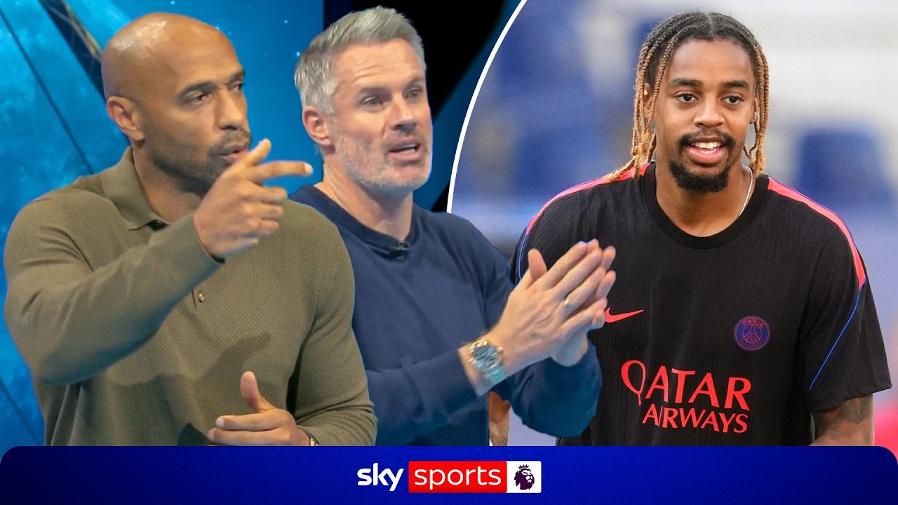 Jamie Carragher and Thierry Henry analyse Bradley Barcola's move to Liverpool