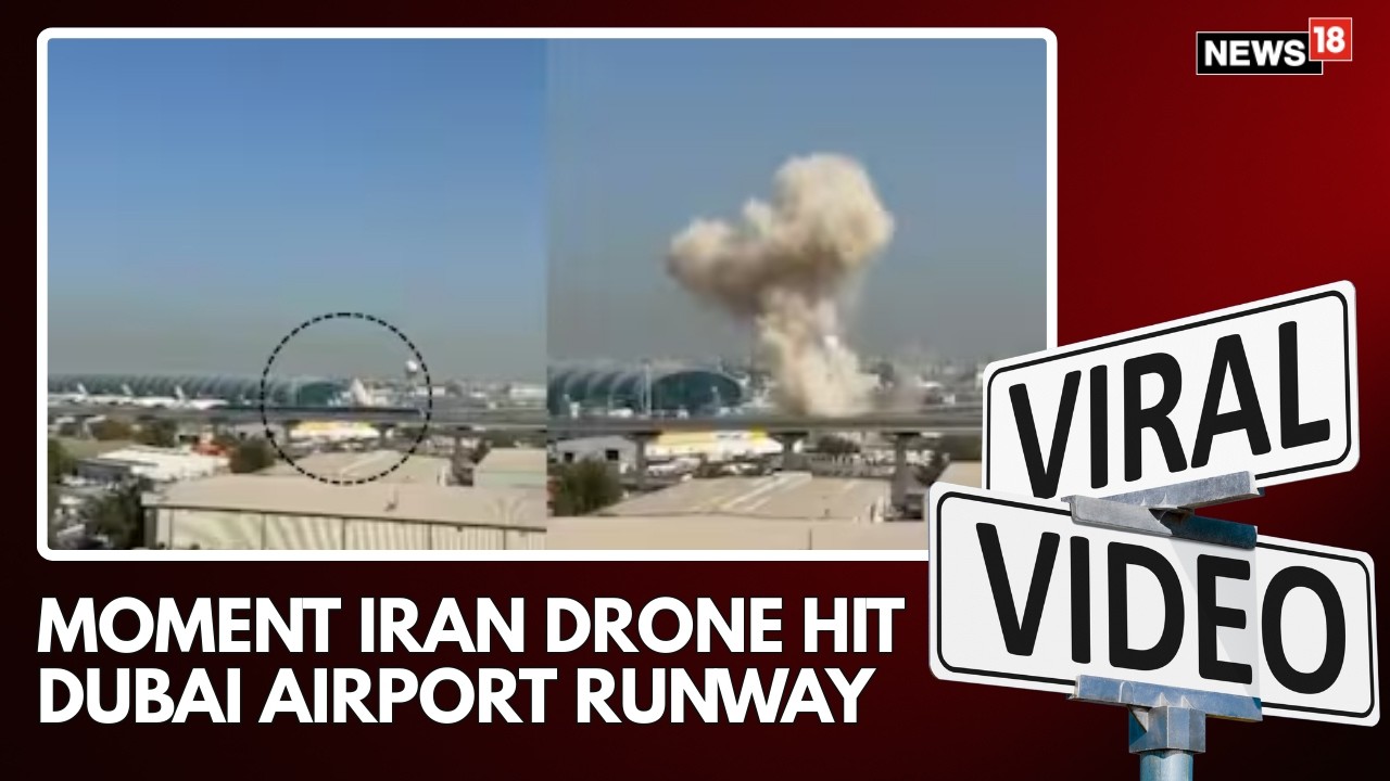 Smoke Billows After Drone Strikes Dubai Airport Runway, Flights Operations Hit | Watch | N18S