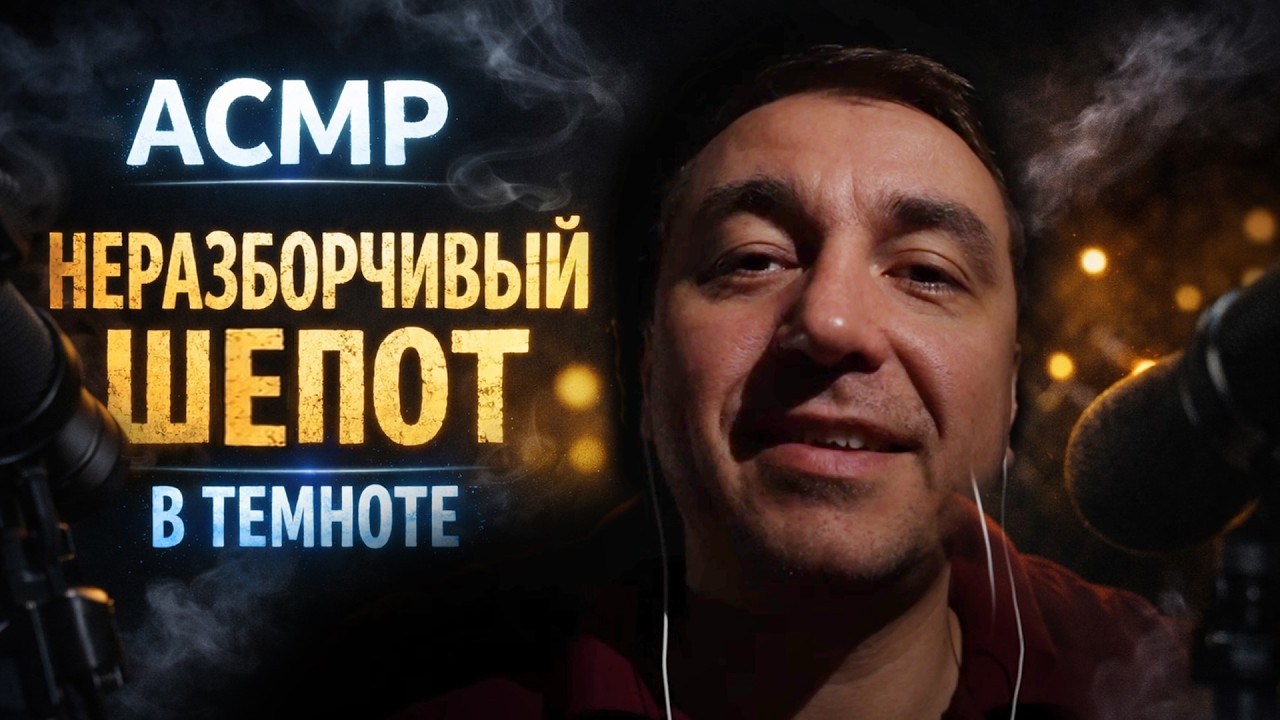 АСМР НЕРАЗБОРЧИВЫЙ ШЕПОТ  В ТЕМНОТЕ