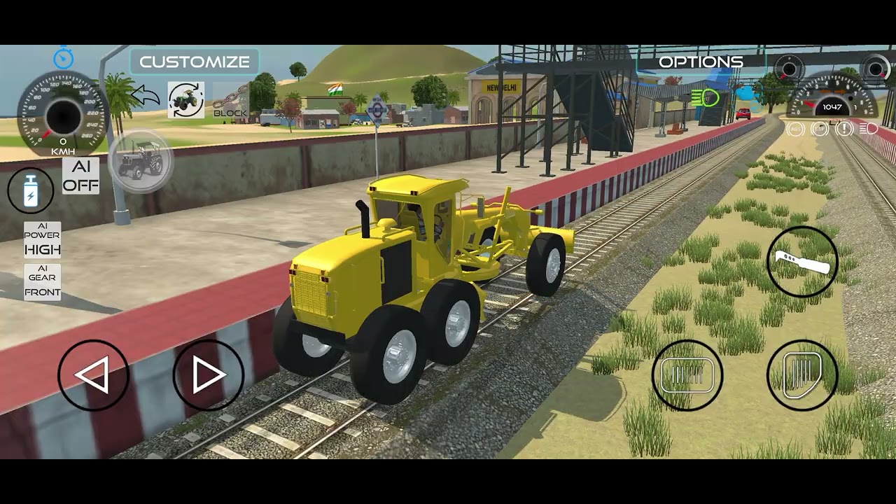 Modified creta vs train #cargames #indiantractorsimulator 