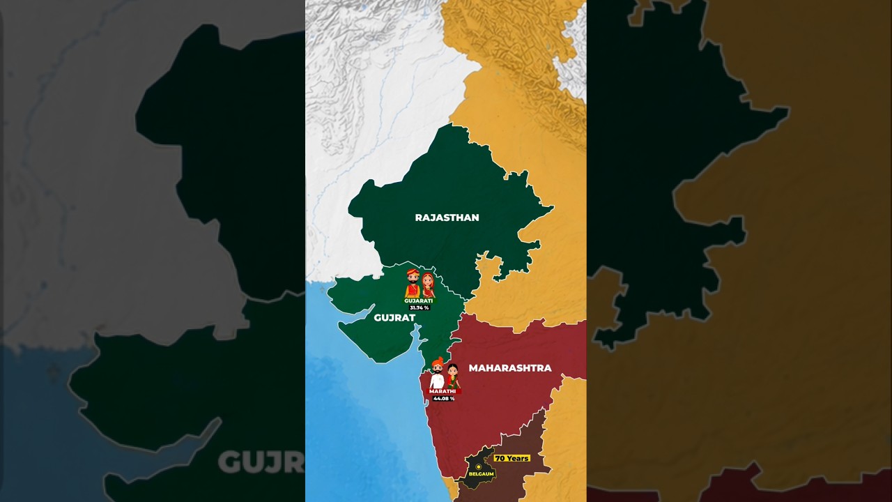 India's State Border Disputes🙄#history #indianstate #mapping