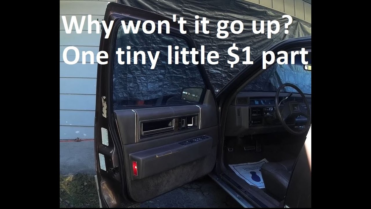 Front Driver window glide fix for 1989 Cadillac Sedan De Ville