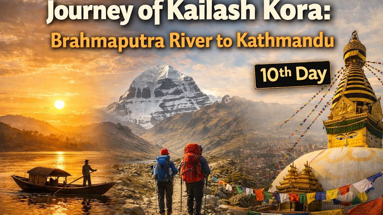 10 th of kailash kora visit to Bhramputra River back to kathmandu 