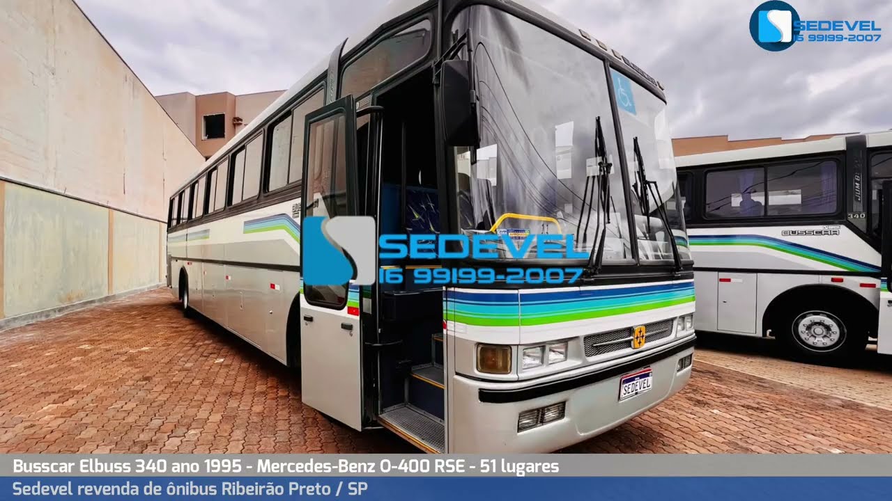 (Vendido) Busscar 340 ano 1995 com MB O400 RSE Sedevel