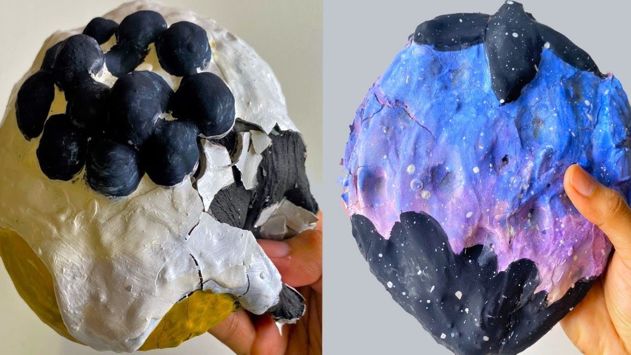 Plaster Clay Cracking & Slime Sculpture