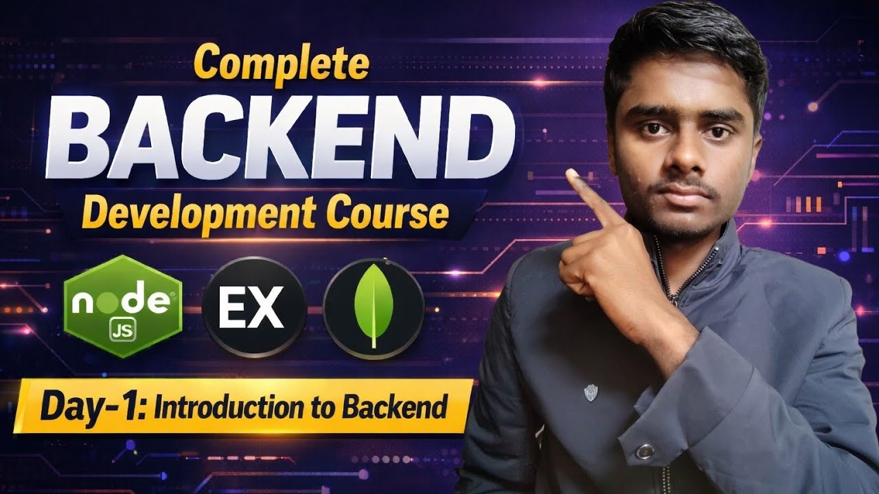Introduction to Backend development | Day- 01 | Complete Backend development Course| lecture -1 