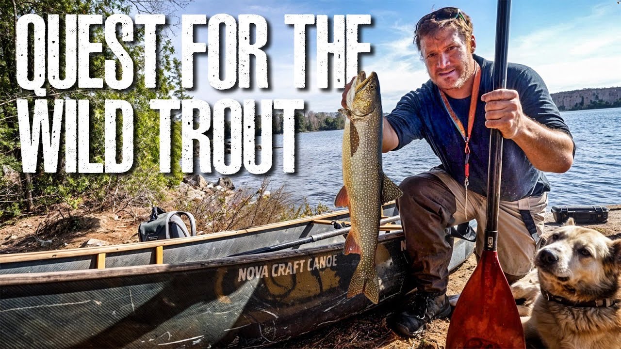 Questing for Wild Trout & Portaging onto Pristine Backcountry Lakes by Canoe - Waterfall & Caves!