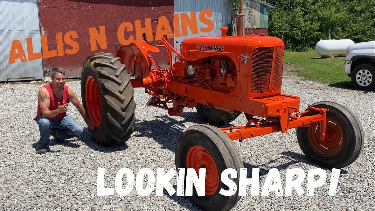 Better than expected!  The Allis Chalmers WD-45 100 dollar paint job!