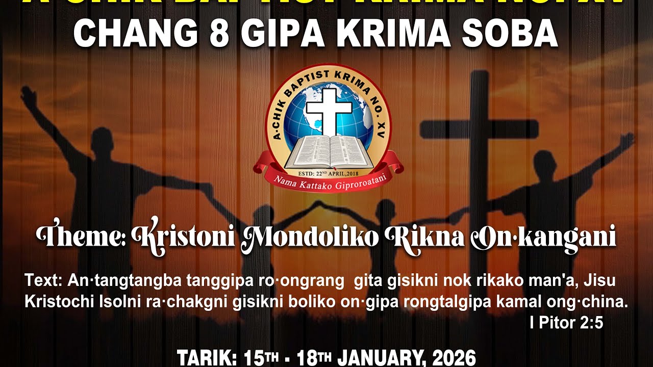 Sunday Worship | Krima XV Soba 2026 | Skigipa Rev. Durasal R Marak