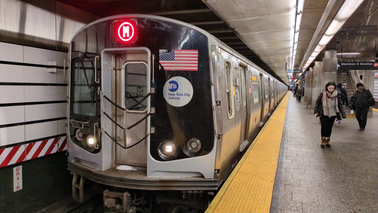 NYC Subway: R179 M Train Action on 63 St