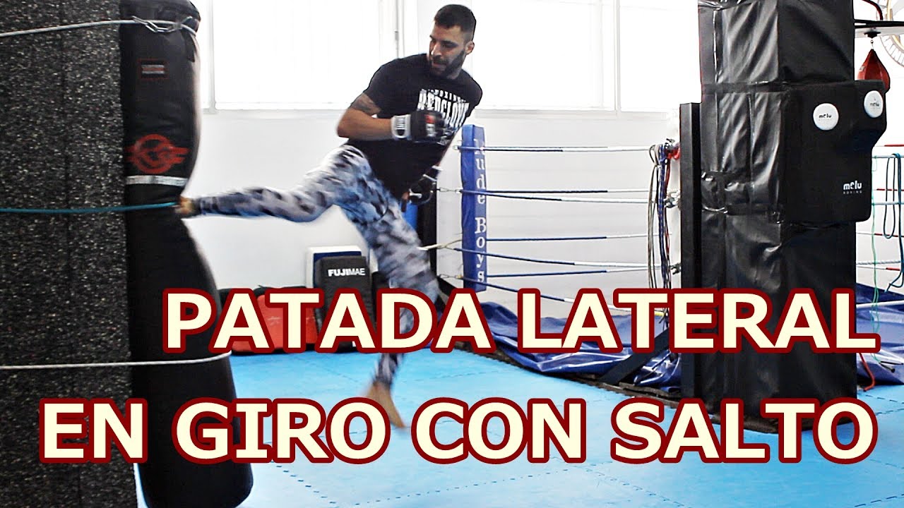 Patada lateral en giro con salto / Spinning back jump kick | TutoFighting