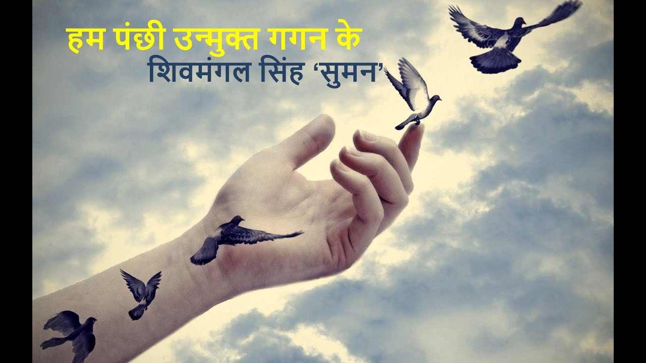 हम पंछी उन्मुक्त गगन के || HUM PANCHHI UNMUKT GAGAN KE|| हिंदी कविता || शिवमंगल सिंह ‘सुमन’|| Aahana