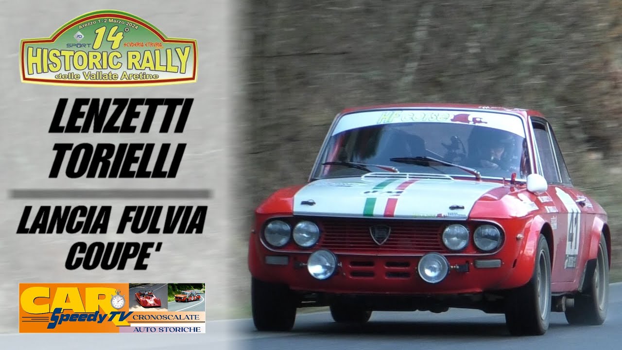 Historic Rally Vallate Aretine 2024 || Simone Lenzetti-Sara Torielli || Lancia Fulvia Coupè