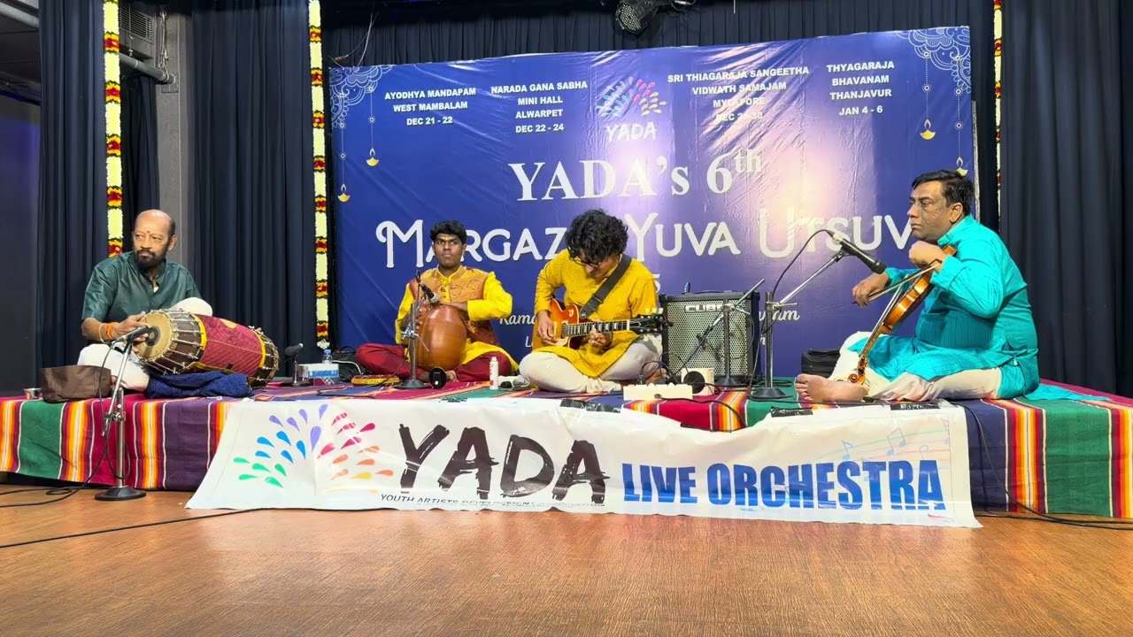 Chennai Margazhi 2025 | Guitar Concert by Vignesh Shankar | YADA Award Function & Concert