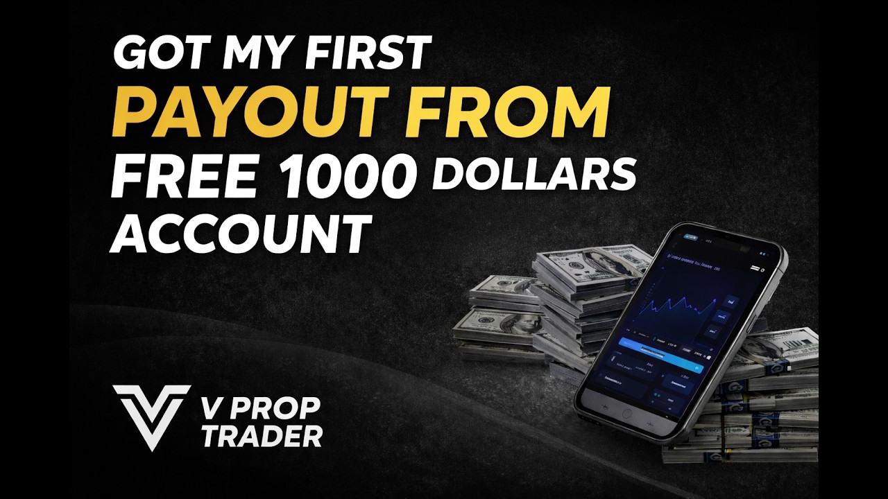 Free $1000 Account &rarr; My First Payout (Real Proof) V PROP TRADER