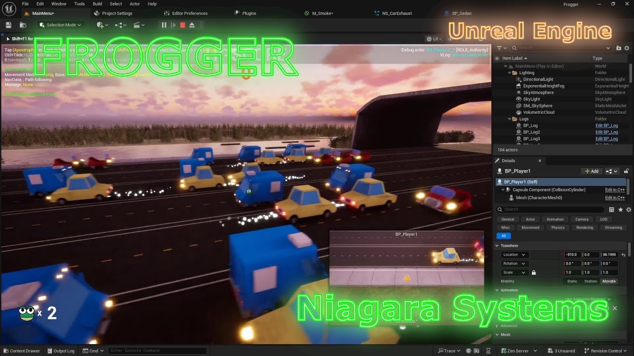 Recreating Frogger in Unreal Engine | Part 26 - Special Effects