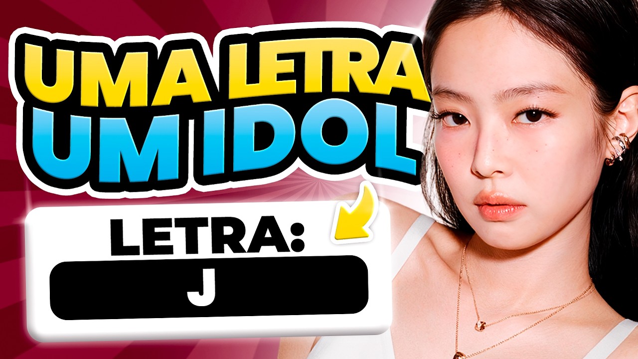 UMA LETRA, UM IDOL! 🧑&zwj;🎤 | KPOP QUIZ 2026