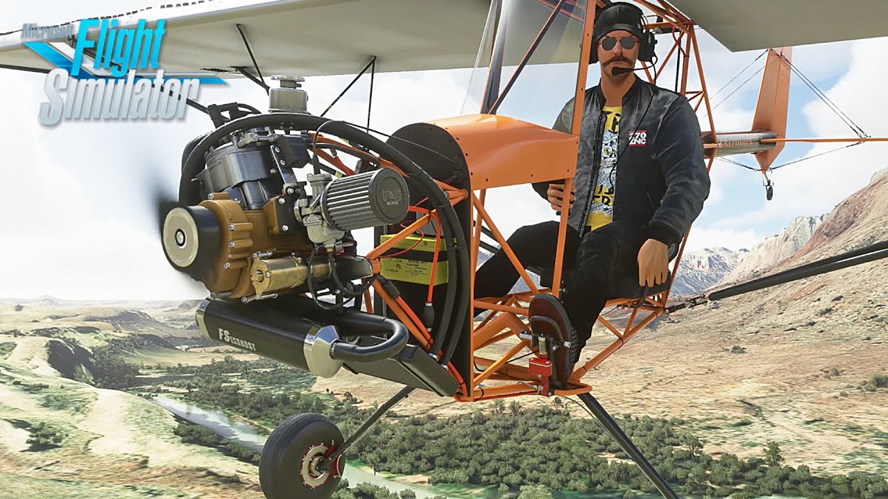 Microsoft Flight Simulator | Flying The 2-Stroke Ultralight | 103 Solo