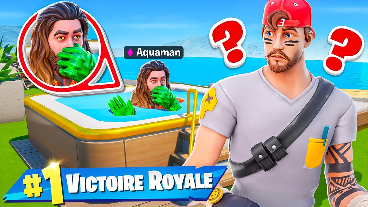 CACHE CACHE dans la Maison de AQUAMAN sur FORTNITE