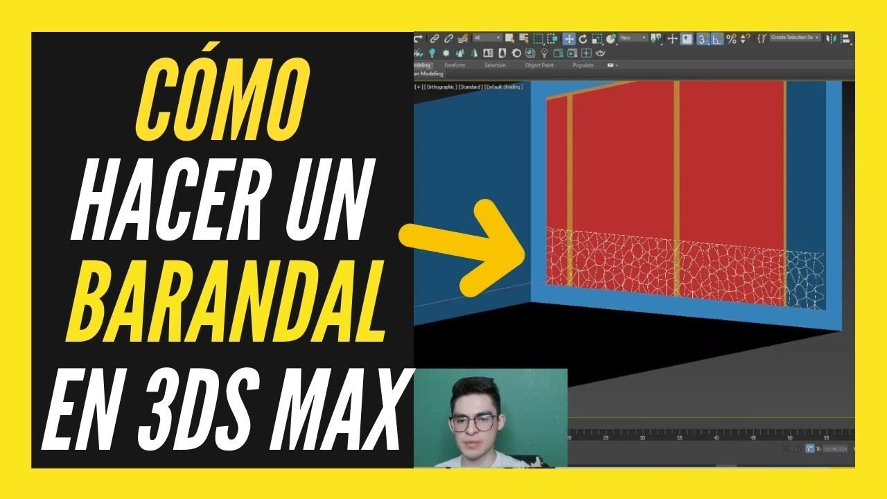 Cómo Hacer un Barandal en 3DS MAX? | TUTORIAL de Modelado 3d