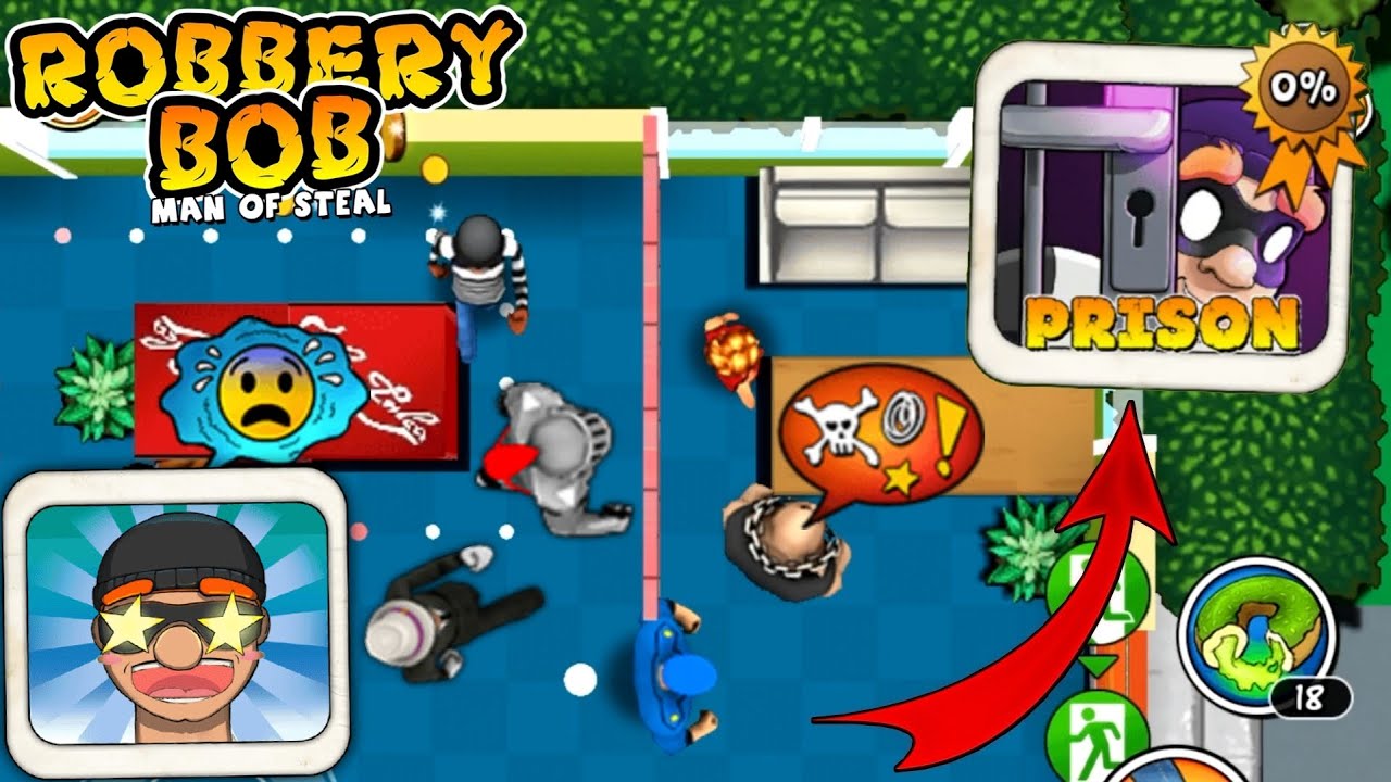 Robbery Bob - Prison Chapter Gameplay Walkthrough Ep 68