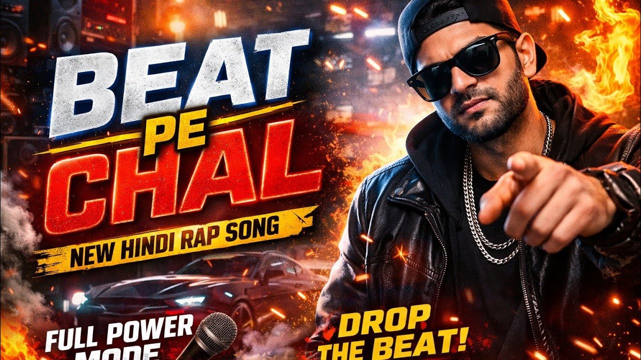 BEAT PE CHAL 🔥 | New Hindi Rap Song 2026 | Desi Hip Hop Anthem | Full Power Mode