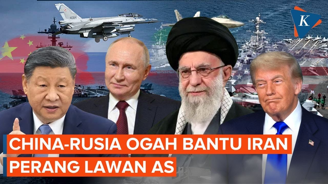 Bekingan Iran Ciut, China dan Rusia Ogah Ikut Perang Lawan AS!