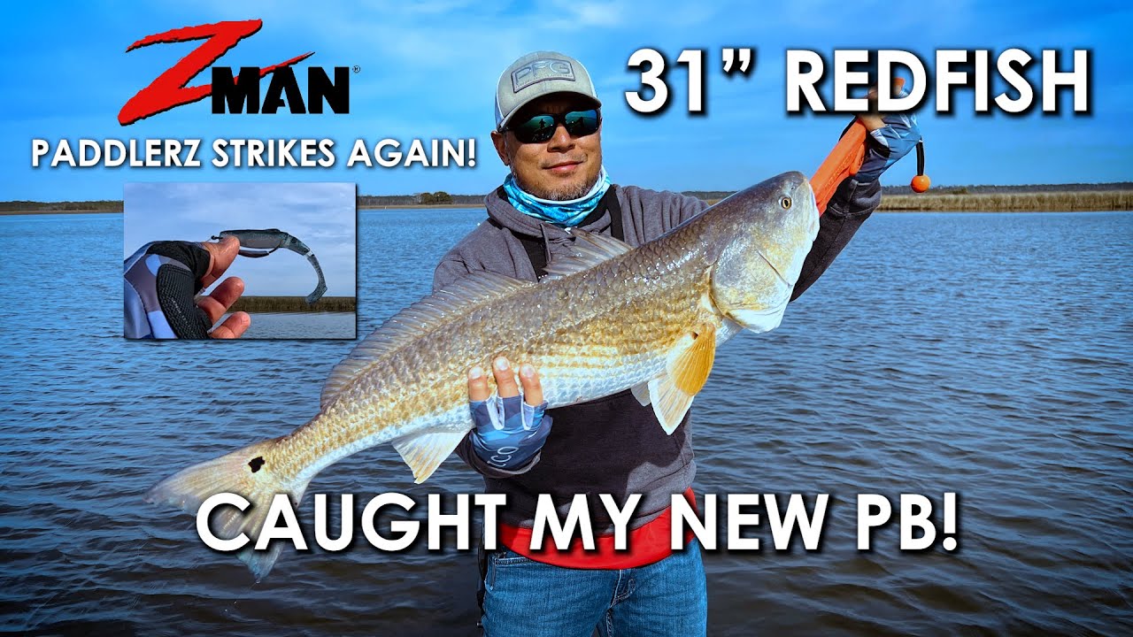 Zman PaddlerZ Strikes AGAIN! Caught my new PB bull red!
