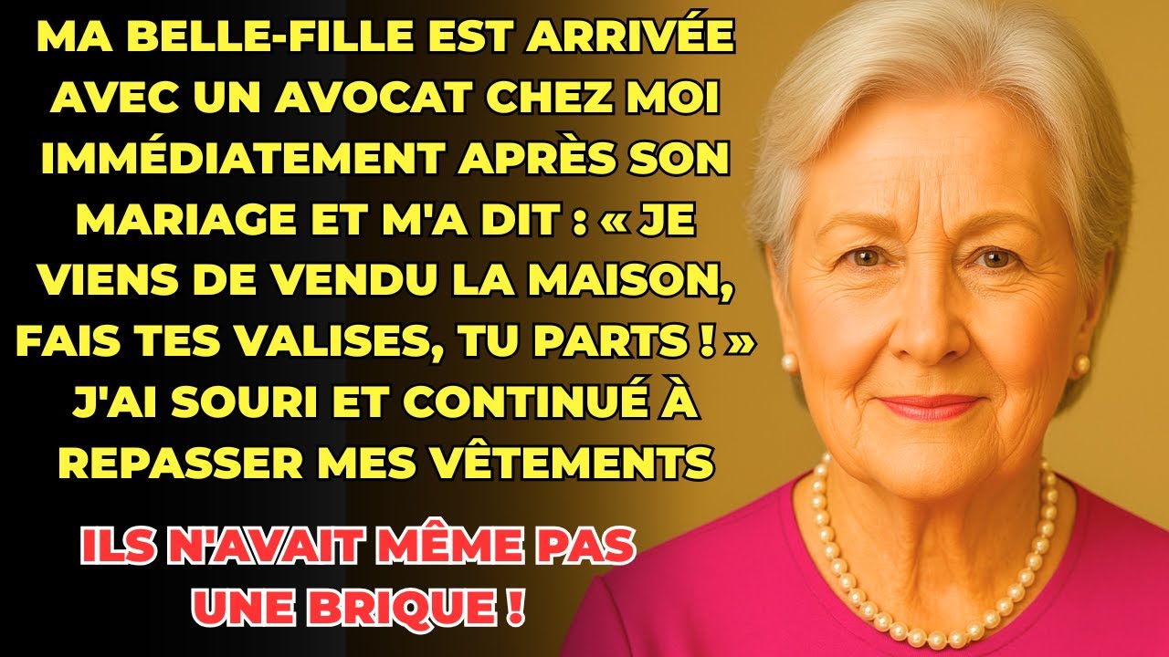 HISTOIRE VRAIE: La femme de mon fils ne l'a épousé que pour reprendre ma maison, alors je...
