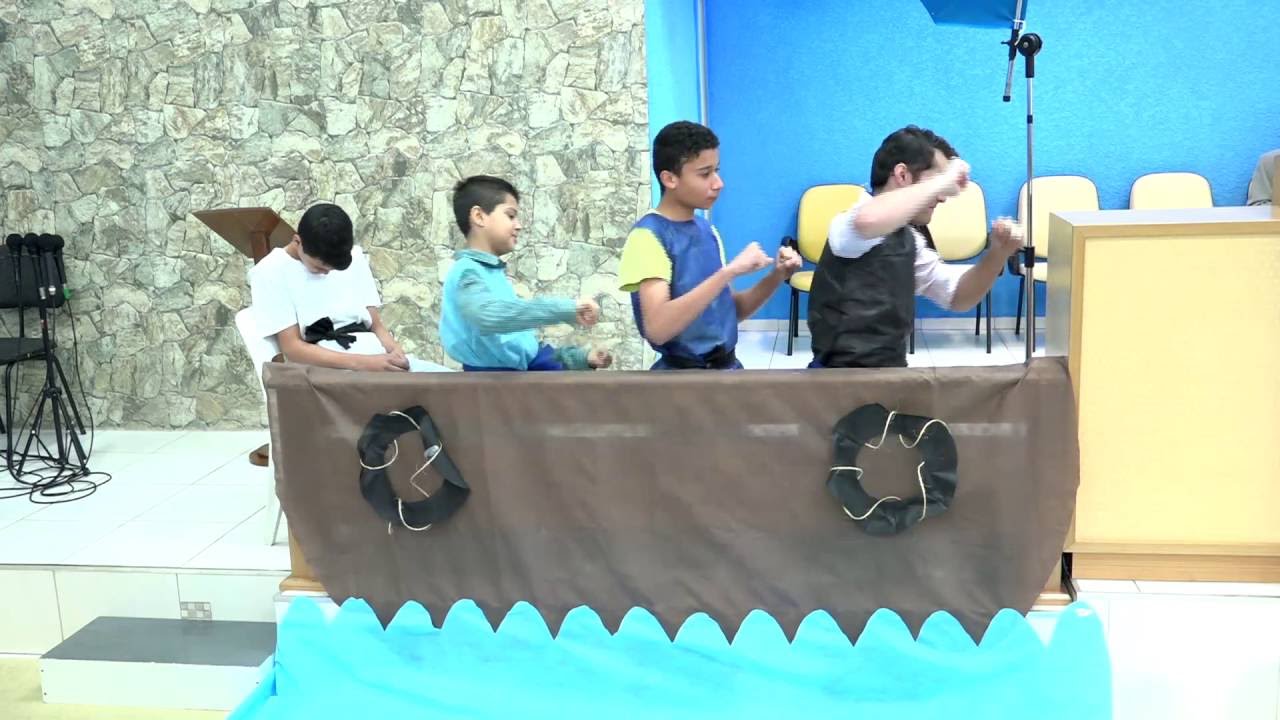 10.07.2016 - Escolinha das Crianças - Tema: Jesus Acalma a Tempestade - Tabernáculo da Fé