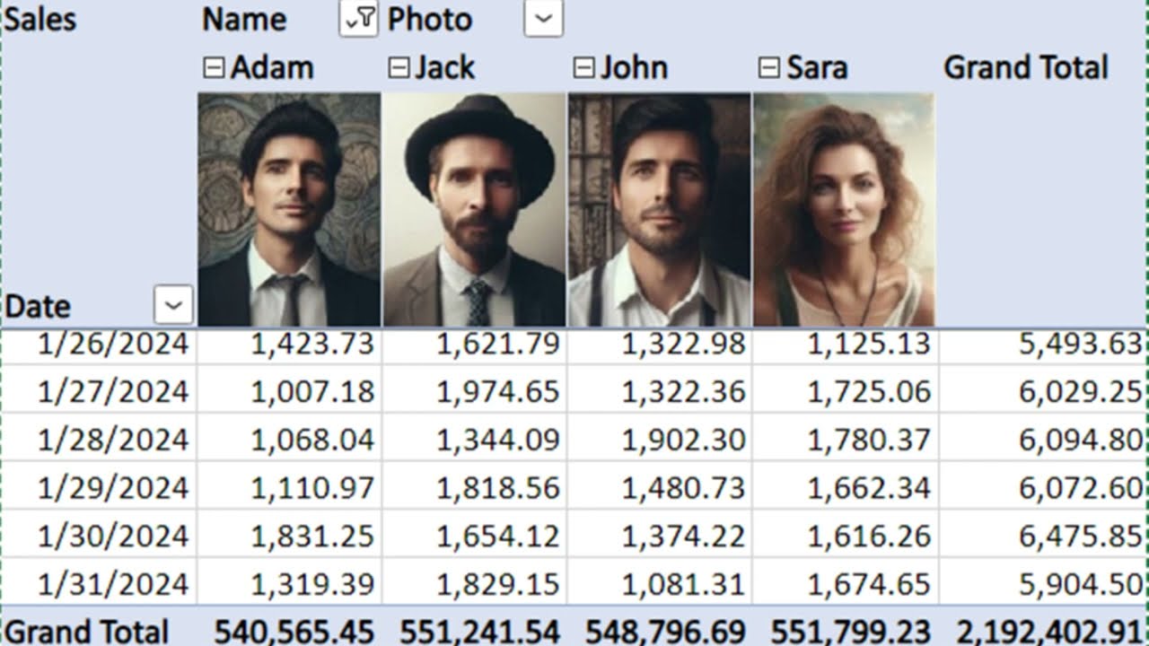 MS Excel: Using Images in Pivot Tables, a new added Feature by Microsoft