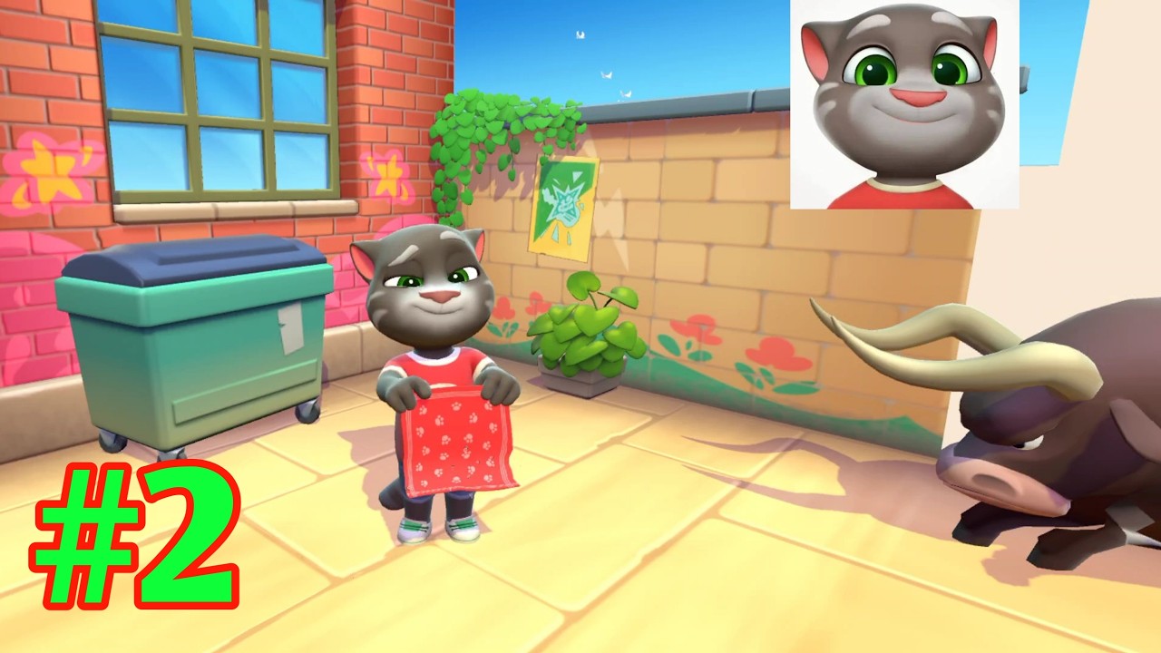 Talking tom cat multicolored four screen colurful gameplay live ultra hd gameplay #talkingtom