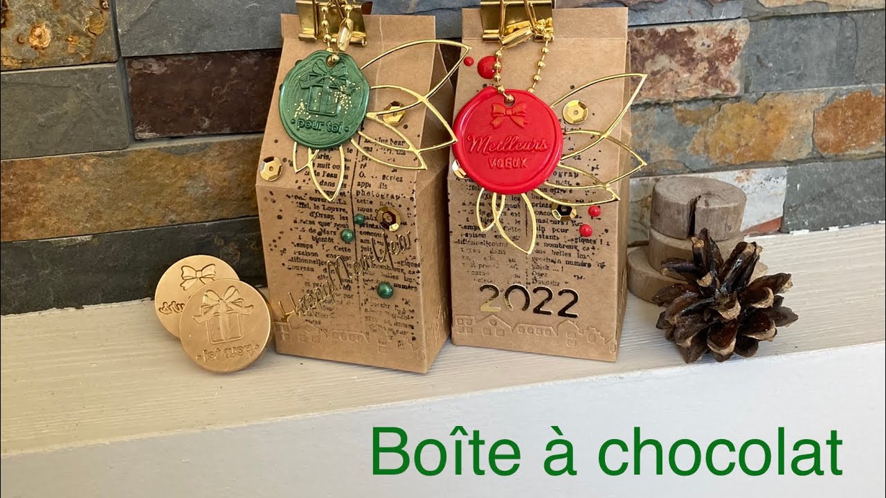 Tuto boîte cadeaux type boîte à lait facile ,sans dies et rapide pour table de fêtes DT Zibuline
