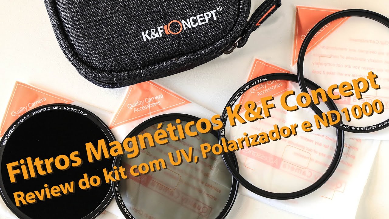 Kit de Filtros Magnéticos K&F Concept com UV, Polarizador e ND1000 Vale a pena? Review completo