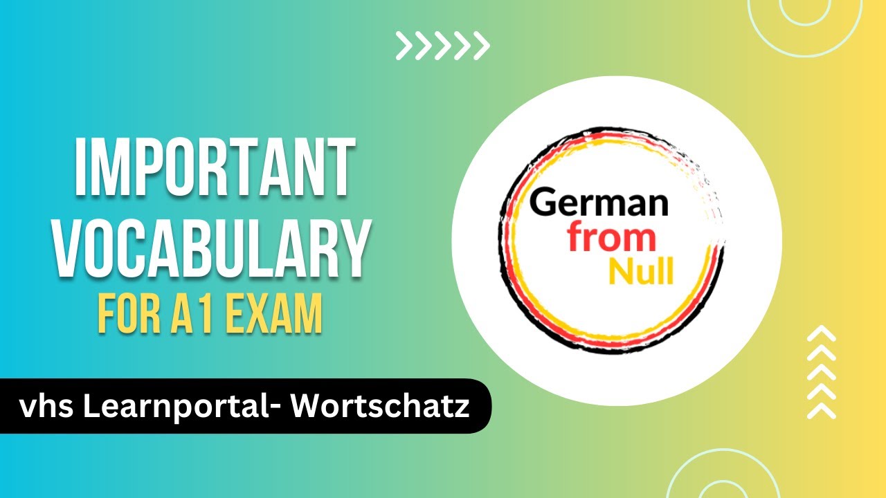 Part -3 । vhs Learnportal Wortschatz । Vocabulary for A1 ।  শূন্য থেকে জার্মান শিখুন ।