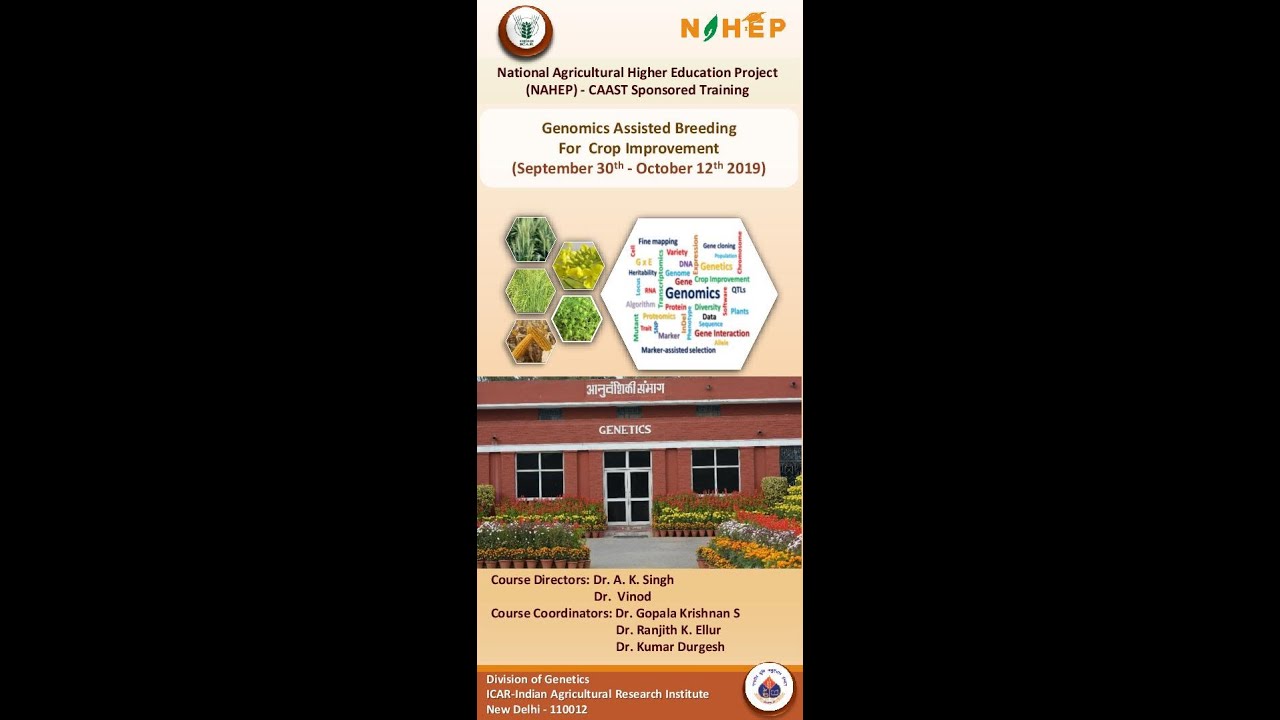 Development and characterization of mapping populations by Dr  AK Singh_sep30,19