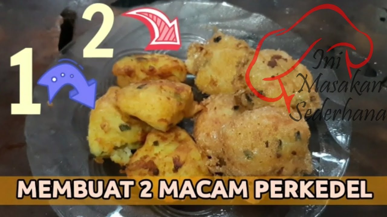 Cara Memasak 2 jenis perkedel sekaligus