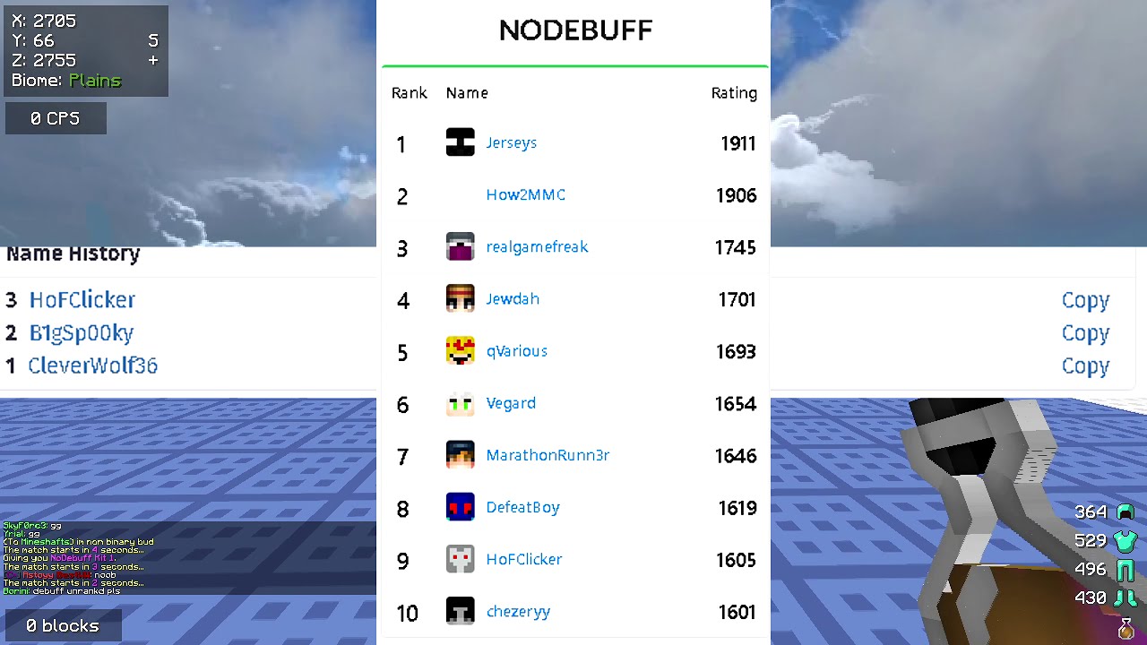 WOO BACK WILLIAM VS HOFCLICKER
