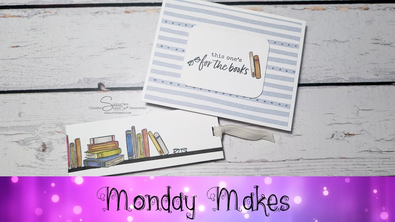 For the Books Card featuring Stampin' Up!® Products #stampinup #sunnstampin