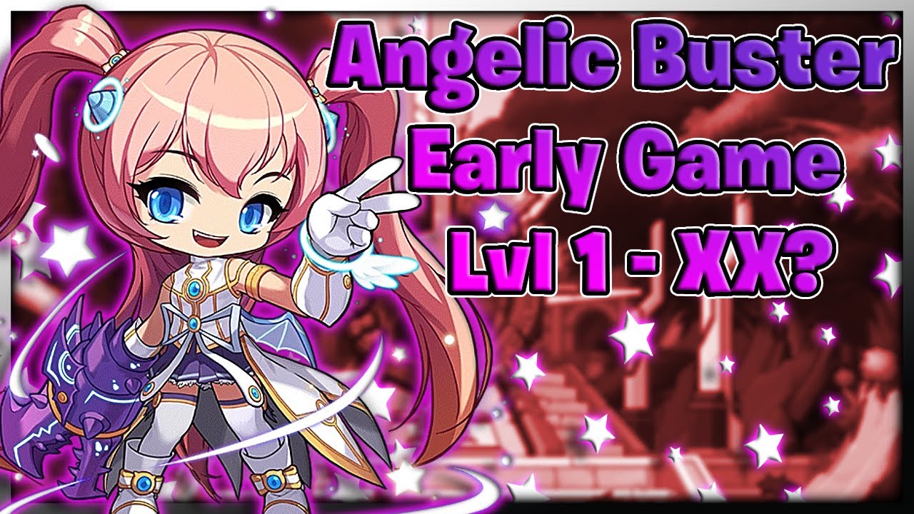 Angelic Buster Leveling from Level 1! Part 1 Maplestory Live Stream