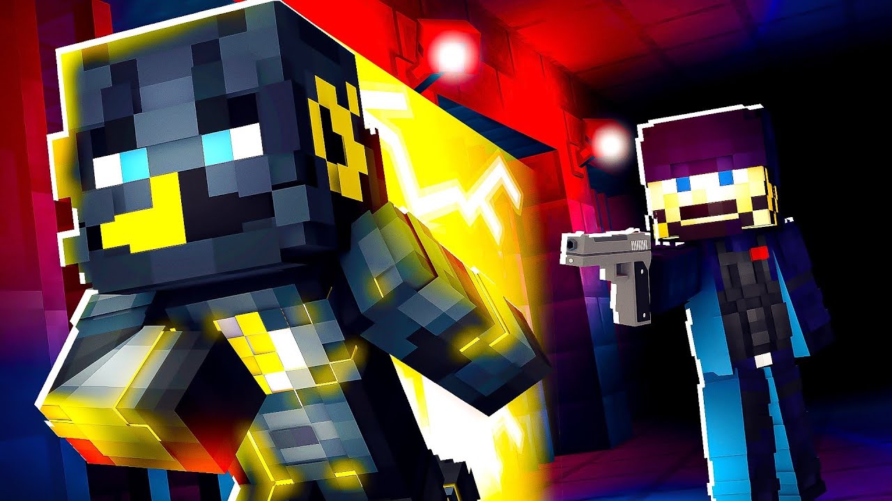 Копы и грабители Minecraft с уникальными супергероями!