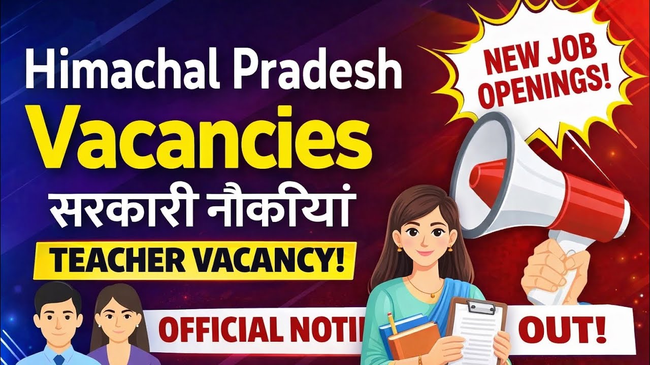 HP Teacher Vacancy 2026 🔥 | Himachal Pradesh Govt Jobs | Official Notification Out | Apply Now