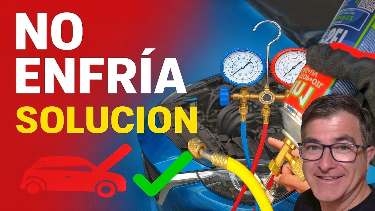 ¿Tu AIRE ACONDICIONADO del COCHE no enfría? Aprende a recargarlo tú mismo